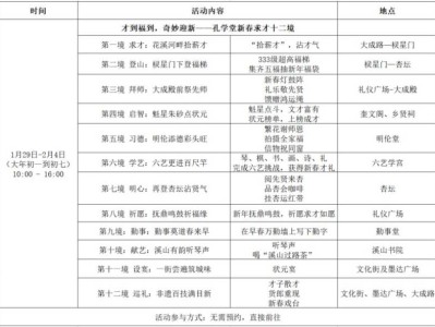2025年贵阳孔学堂春节活动(时间+内容)