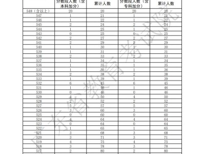 2025广东省高考表(导)演(服装表演)方向一分一段表