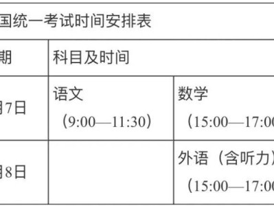 2025重庆高考时间安排（考试+志愿填报+录取等）