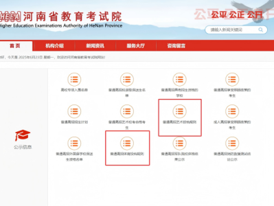 2025年河南省高考艺术体育类专业投档规则怎么查看？