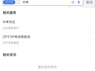 2025济宁中考成绩查询网站入口
