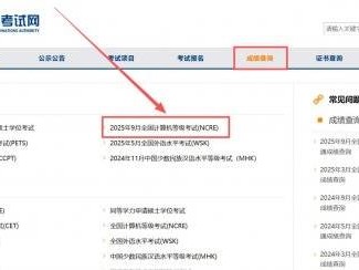 2025计算机考试成绩查询及证书下载入口