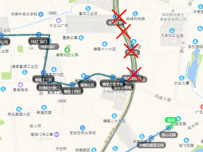 9月1日起深圳5条公交线路将实行新运营方案