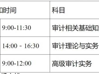 2025年度山东审计专业技术资格考试时间