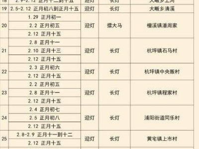 2025金华坡阳古街元宵板凳龙时间