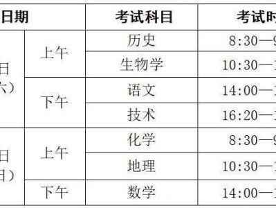 2025年7月浙江省高中学考时间在几号?