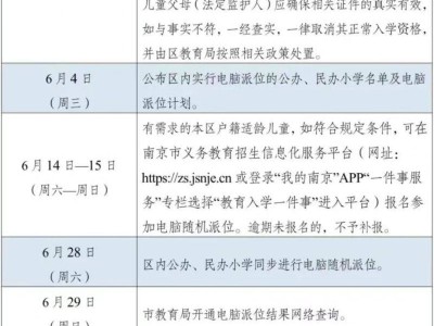 南京玄武区2025年小学招生入学工作实施办法