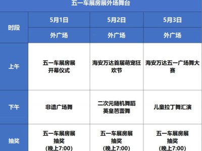 2025南通海安市五一车展时间+地点+内容