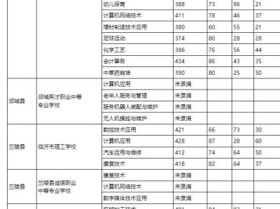 2025临沂“职教高考班” 录取分数线