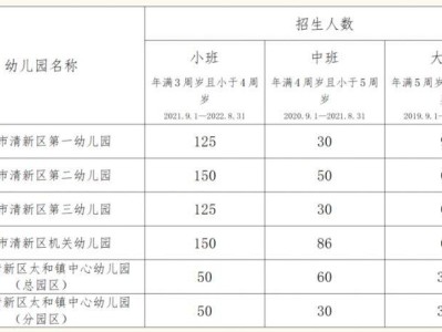 2025年清远清新清新中心城区公办幼儿园秋季招生方案