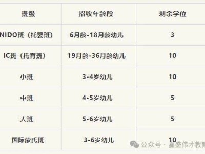 2025年秋季汕头市潮南区嘉盛伟才幼儿园招生公告