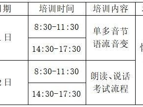 漳州市普通话培训测试站6月普通话水平培训安排