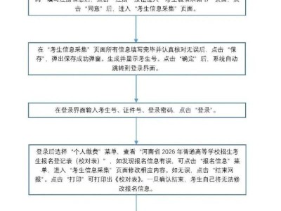 2026河南普通高招考生网上报名表怎么填？