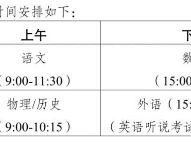 2025广东省高考时间