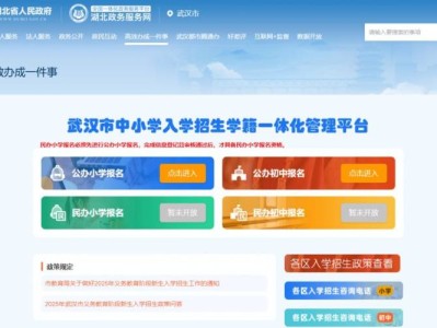 2025武汉小学入学网上登记时间(附报名入口)