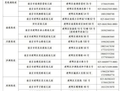 2025年南京建邺区公办幼儿园托班招生公告