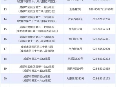 2025年成都市武侯区摇号情况及公办幼儿园补录名单
