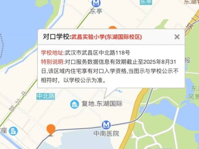 2025武昌区小学对口划片查询官网