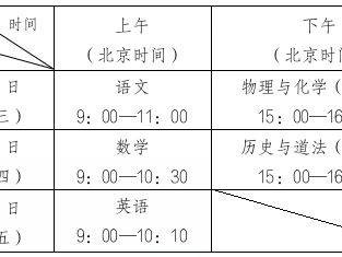 2024深圳初二学业水平(生地会考)考试时间