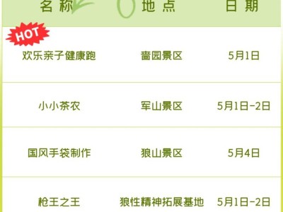 2025南通狼山国家森林公园五一活动汇总