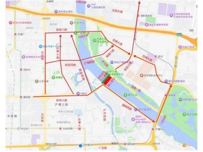 西安浐灞国际港欧亚大道灞河2号桥施工期间交通管制通告（时间+绕行）