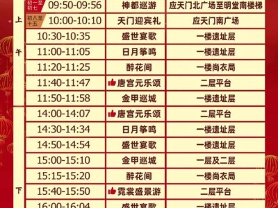 2025洛阳应天门春节期间节目单