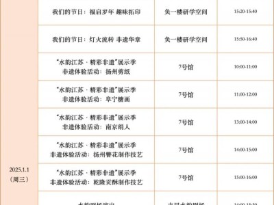 扬州大运河博物馆元旦开放时间2025