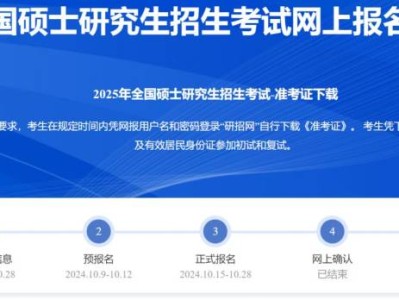 2025年全国硕士研究生招生考试准考证打印入口(https://yz.chsi.com.cn/yzwb/)