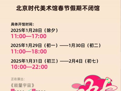 2025北京时代美术馆春节开放时间及展览汇总
