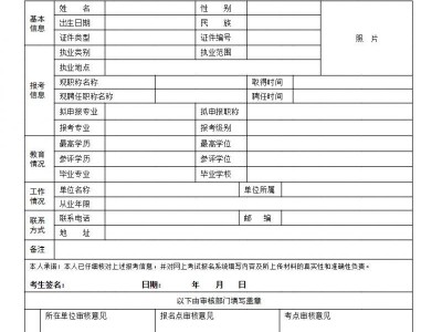 2025广东高级卫生专业技术资格考试报名表下载