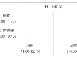 河南2025年高考时间表