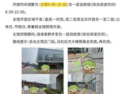 佛山市三水区图书馆主馆开放时间调整通知