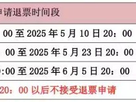 2025孙燕姿北京演唱会退票规则（退票时间+退票手续费）