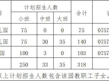 2025三水区西南街道三所公办幼儿园报名指南