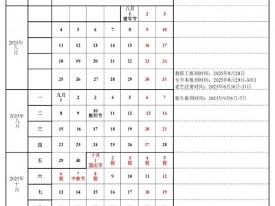 东莞城市学院开学时间（附最新校历表）