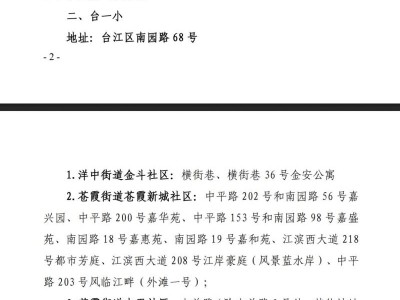 2025年福州市台江区小学一年级招生划片