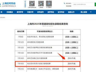 上海地方农村专项计划批次录取结果查询官网2025