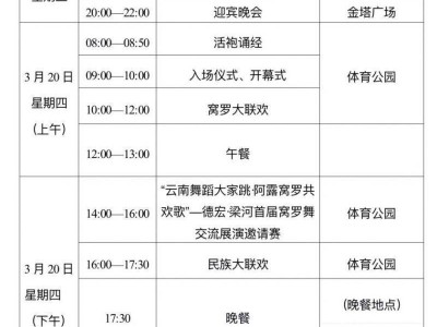 2025年梁河阿露窝罗节时间安排