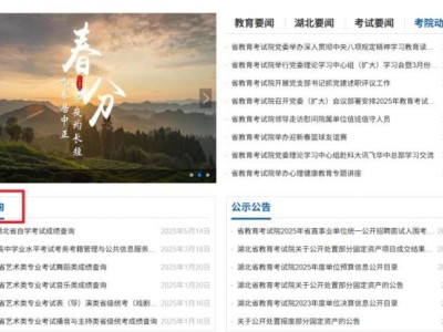 湖北省教育考试院网站入口（http://www.hbea.edu.cn）