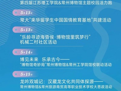 2025常州518博物馆日活动汇总表(最新)