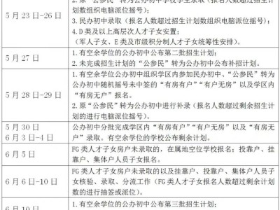 2025金华开发区义务教育学校招生报名时间（小学+初中）
