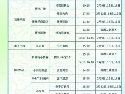 2025常州舜山小镇元宵节演出时间表(最新)
