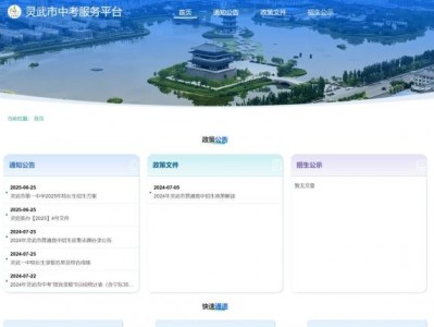 2025年灵武市中考服务平台的官网在哪里？