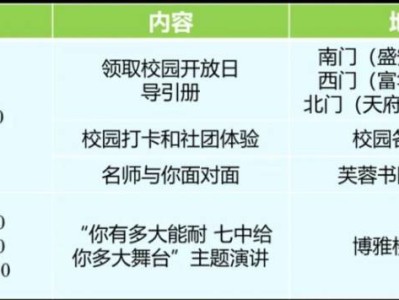 成都七中（高新校区）校园开放日时间+地点+预约