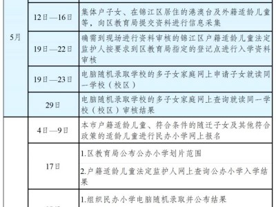 2025成都锦江区义务教育招生政策