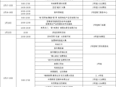 2025合肥年货节活动日程安排(时间+地点)