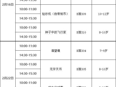 湖南省科技馆2025年2月周末科学营报名参与指南(时间+入口)