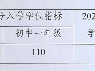 2025中山南朗街道积分入学学位指标数公告（小学/初中）