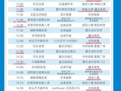 2025大连发现王国演出时间表(持续更新)