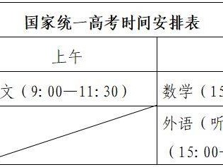 2025济宁高考时间表